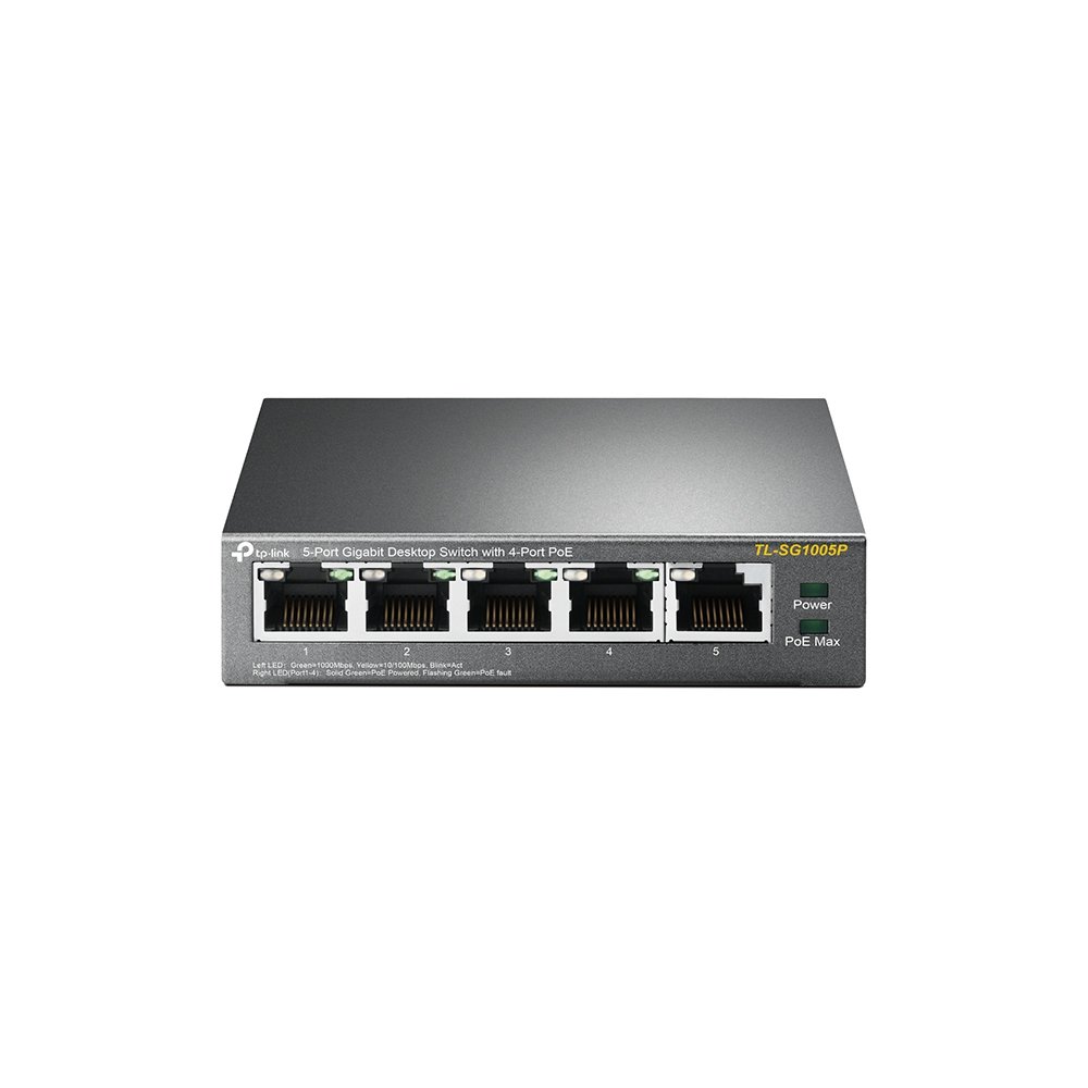 سويتش تي بي لينك TL-SG1005P جيجابت 5 منافذ منها 4 PoE — قطعة